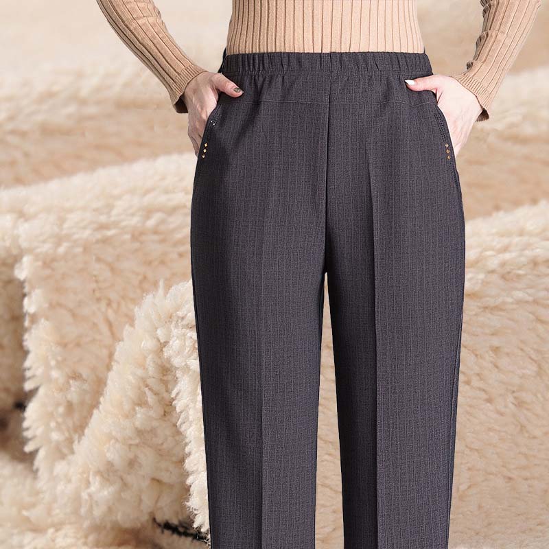 XL-8XL Oversize Casual Hosen Frauen Lange Lose Hosen Hight Taille Frauen Neue Winter Hosen Weibliche Stretch Hosen Lamm Fleece XXXXL von Joom DACH