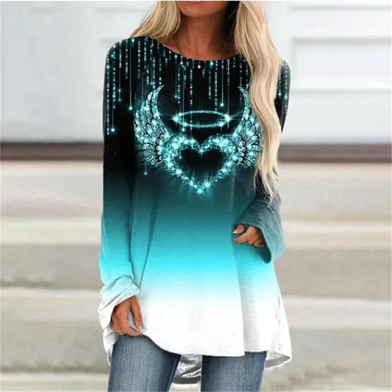 XS-7XL Damen Herbst- und Winterkleidung Lässige Langarmshirts Damen 3D-bedruckte Hemden Lose Tunika T-Shirts Pullover Blusen XL XS-7XL Damen Herbst- und Winterkleidung Lässige Langarmshirts Damen 3D-bedruckte Hemden Lose Tunika T-Shirts Pullover Blusen XL von Joom DACH