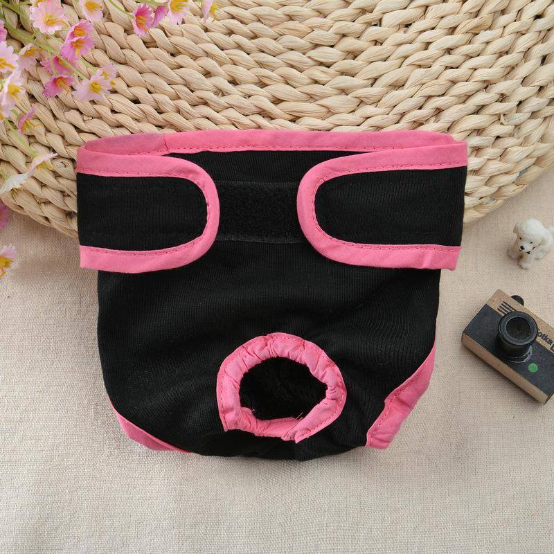 XS-XL Mode Hund Physiologische Hosen Windel Sanitär Waschbar Weibliche Hund Höschen Für Hunde Sanitär Höschen xs schwarz von Joom DACH
