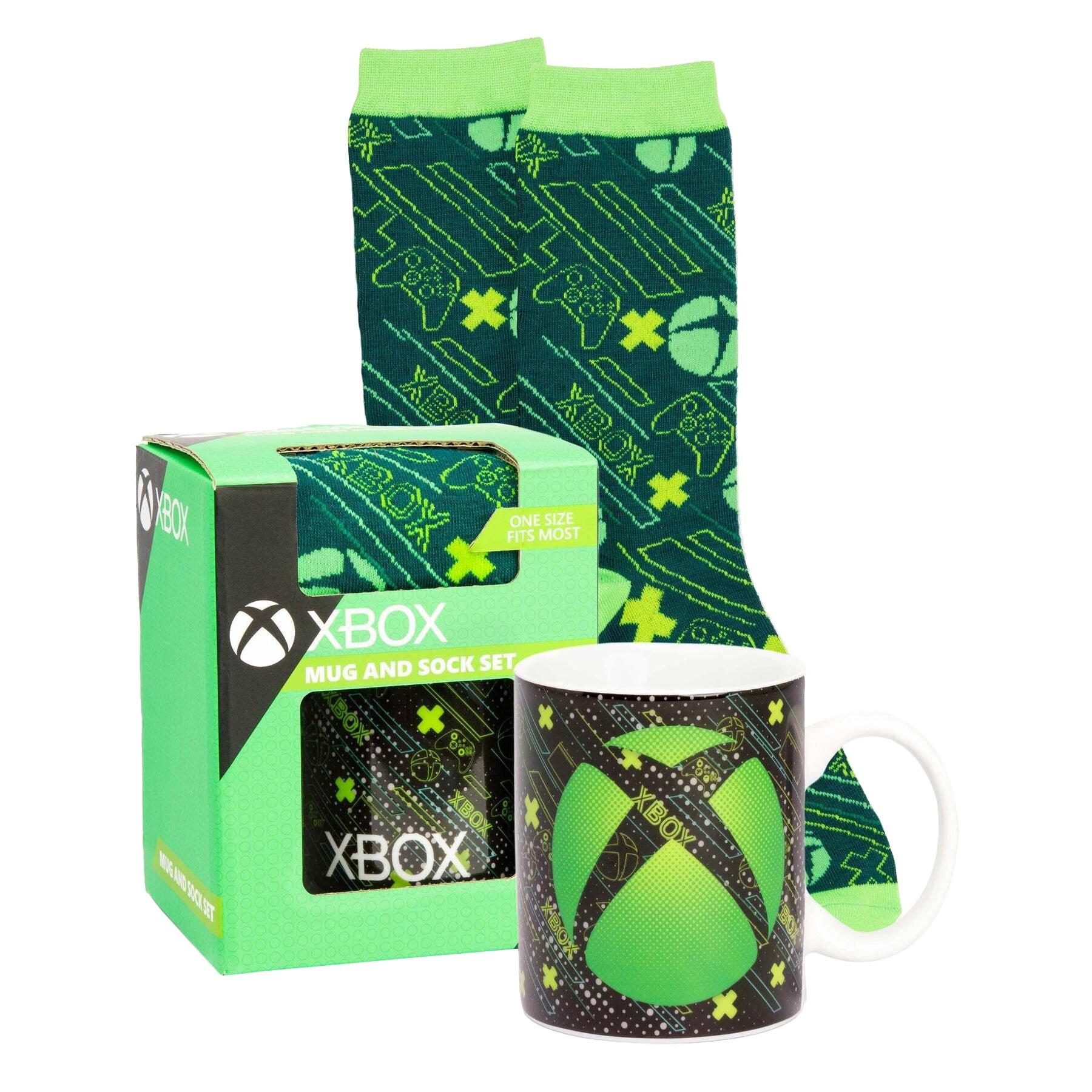 Xbox Childrens/Kids Logo-Tasse und Socken-Set One Size grün von Joom DACH