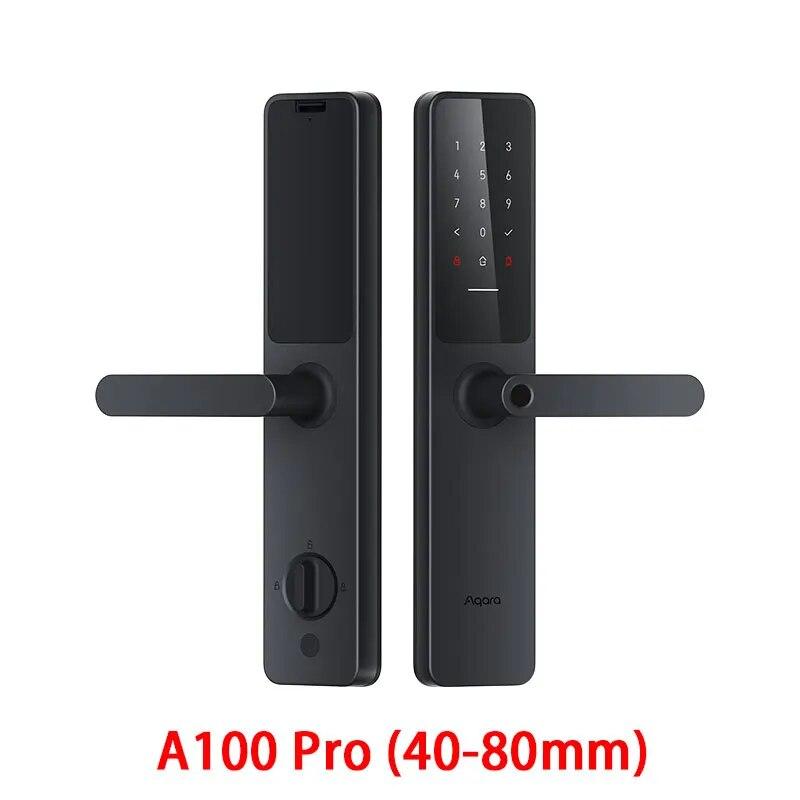 Xiaomi Aqara Intelligentes Türschloss A100 Pro Zigbee Bluetooth 5.0 mit Homekey-Entsperrung, Fingerabdruck-Entsperrung, funktioniert mit Apple Homekit Aqara Home schwarz von Joom DACH
