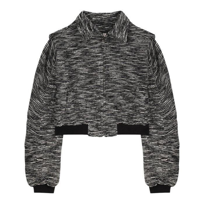 Xiaoxiangfeng Langärmliger Revers-Kurzmantel für Damen Herbst High-End-Temperament Lockere Kurzjacke Cardigan Reißverschlussoberteil XL schwarz von Joom DACH