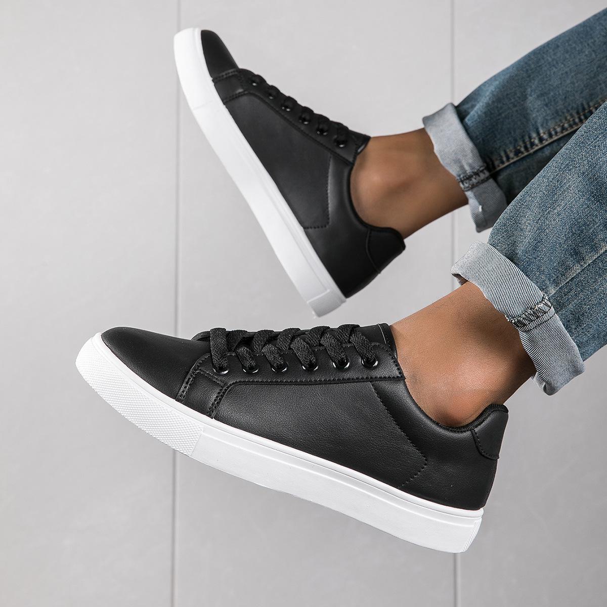 Xiyin Herren-Sneaker in Übergröße, weiß 44 schwarz/weiß von Joom DACH