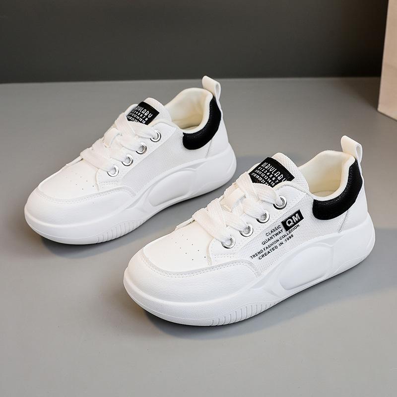 Xq5808 Weiße Schuhe Damen Mesh Pumps Damen Sneaker Damenschuhe Aushöhlen Atmungsaktive Mesh Schuhe Dicke Sohle Höhenerhöhend 40 von Joom DACH