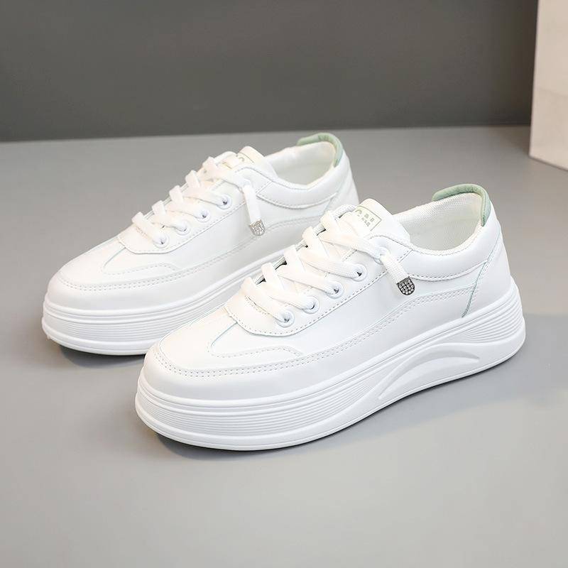 Xq805 Neue Frühjahr Freizeit Weiße Schuhe Bord Schuhe Erhöht Einfache frauen Schuhe Studenten Straße Schuss Trendy Koreanischen Stil 40 von Joom DACH