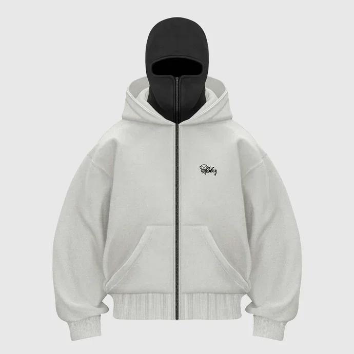 Y2K Zip-Up-Hoodie Harajuku Double Hat Resistant Besticktes hochwertiges schweres Sweatshirt Hip Hop Männer Frauen Streetwear Top L Y2K Zip-Up-Hoodie Harajuku Double Hat Resistant Besticktes hochwertiges schweres Sweatshirt Hip Hop Männer Frauen Streetwear Top L von Joom DACH