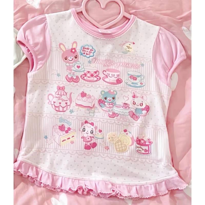 Y2k Crop Tops American Vintage Kurzarm T-Shirt Punk Gothic Rock Schwarze Spitzentops für Frauen Harajuku Goth Grunge Sommer Tees M gold von Joom DACH