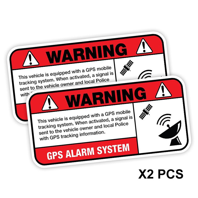 Y315# 2 PCS Warnung GPS Alarm System Aufkleber auf dem Auto Vinyl Aufkleber Wasserdicht Dekoration Auto Aufkleber 13cm-Longest Side Y315# 2 PCS Warnung GPS Alarm System Aufkleber auf dem Auto Vinyl Aufkleber Wasserdicht Dekoration Auto Aufkleber 13cm-Longest Side von Joom DACH