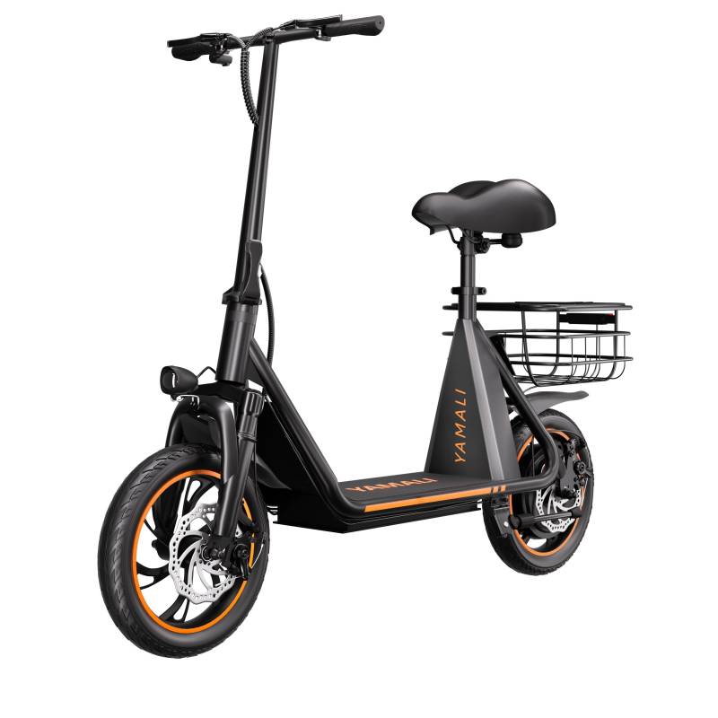 YAMALI X12 Urban Pendler Klapp E-Scooter Mit Gepäckträger 350W Motor 36V13AH Batterie 12 Zoll Reifen Outdoor Fahr E-Scooter Für Erwachsene von Joom DACH