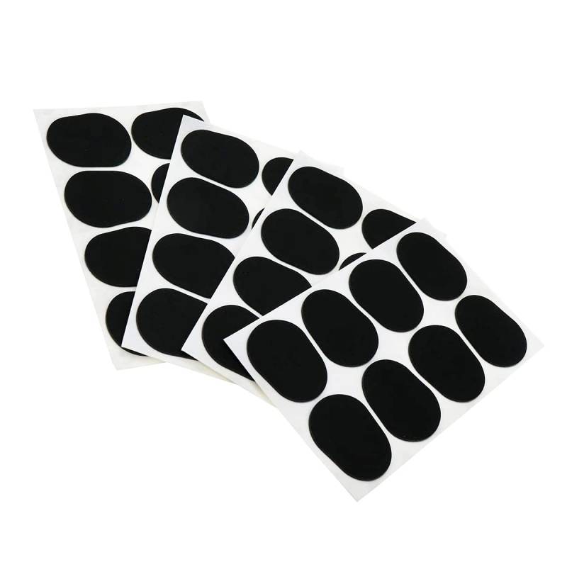YFFSFDC Mundstück Saxophon Mundstück Altsaxophon Mundstück Gummi Nicht leicht zu leicht zu 32 Stück Patch, Kissen, Pad, Kissen, Material, schwarz von Joom DACH