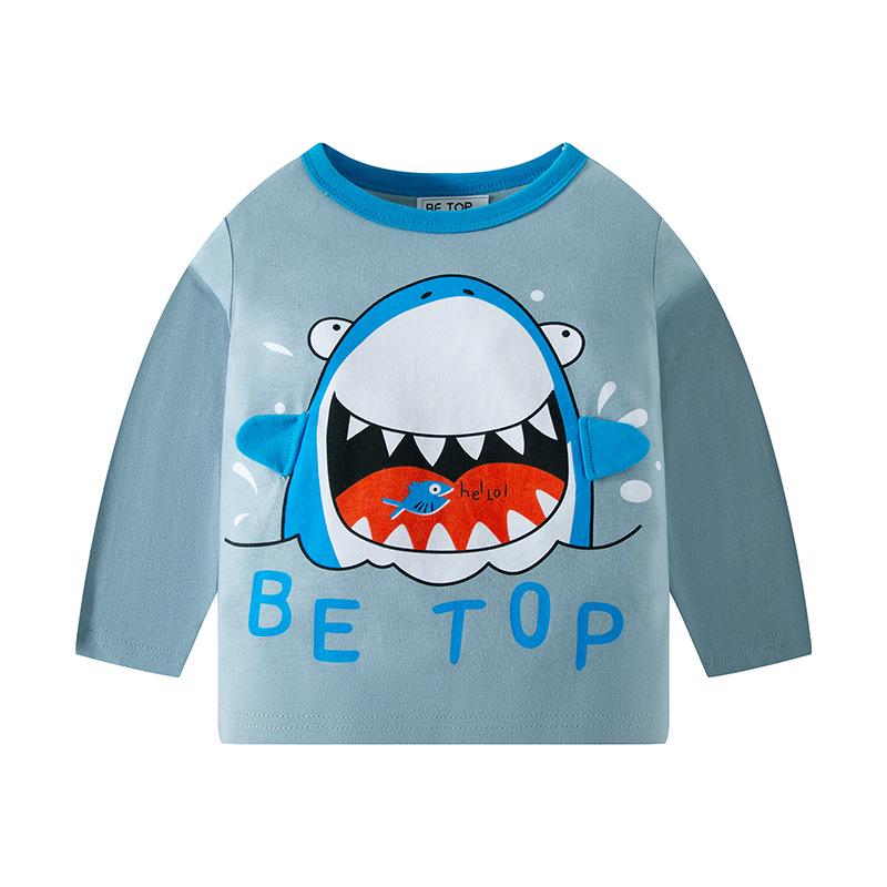 YUBAOBEI Jungen Langarm Cartoon Tier Lkw Druck Baby Kinder Jungen Baumwolle Tops Herbst T-shirt Kleidung 4T YUBAOBEI Jungen Langarm Cartoon Tier Lkw Druck Baby Kinder Jungen Baumwolle Tops Herbst T-shirt Kleidung 4T von Joom DACH