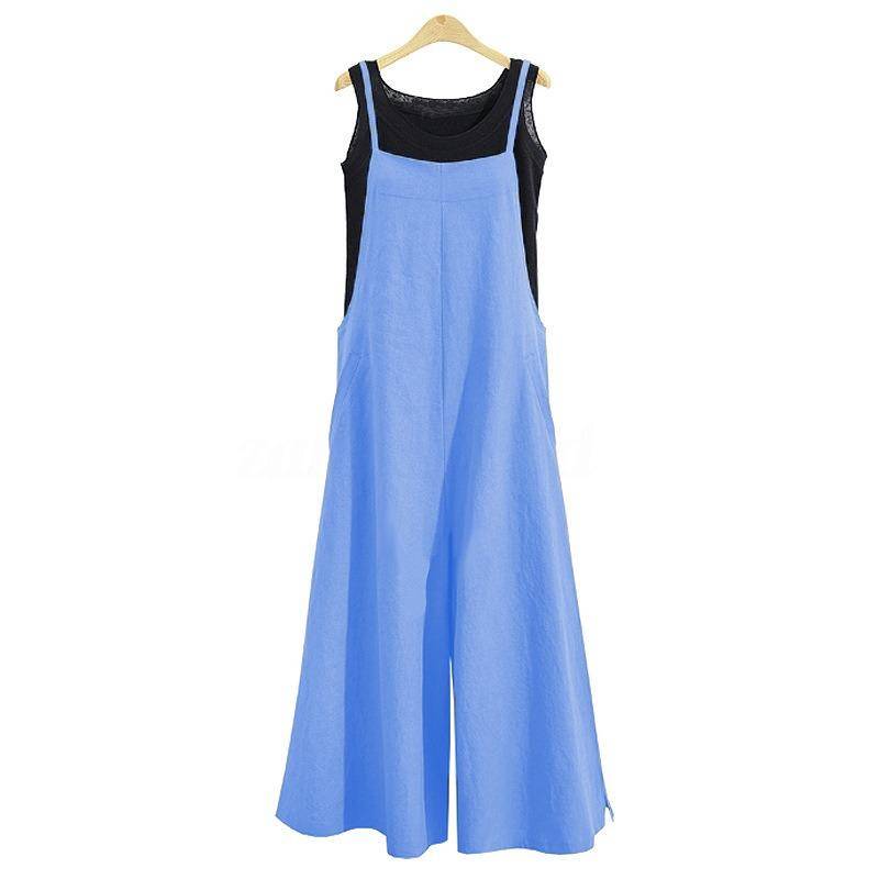 YYFS Damenmode Casual Sommer Frühling Einfarbig Druck Ärmellose Hosen Overalls & Strampler XXL hellblaue YYFS Damenmode Casual Sommer Frühling Einfarbig Druck Ärmellose Hosen Overalls & Strampler XXL hellblaue von Joom DACH