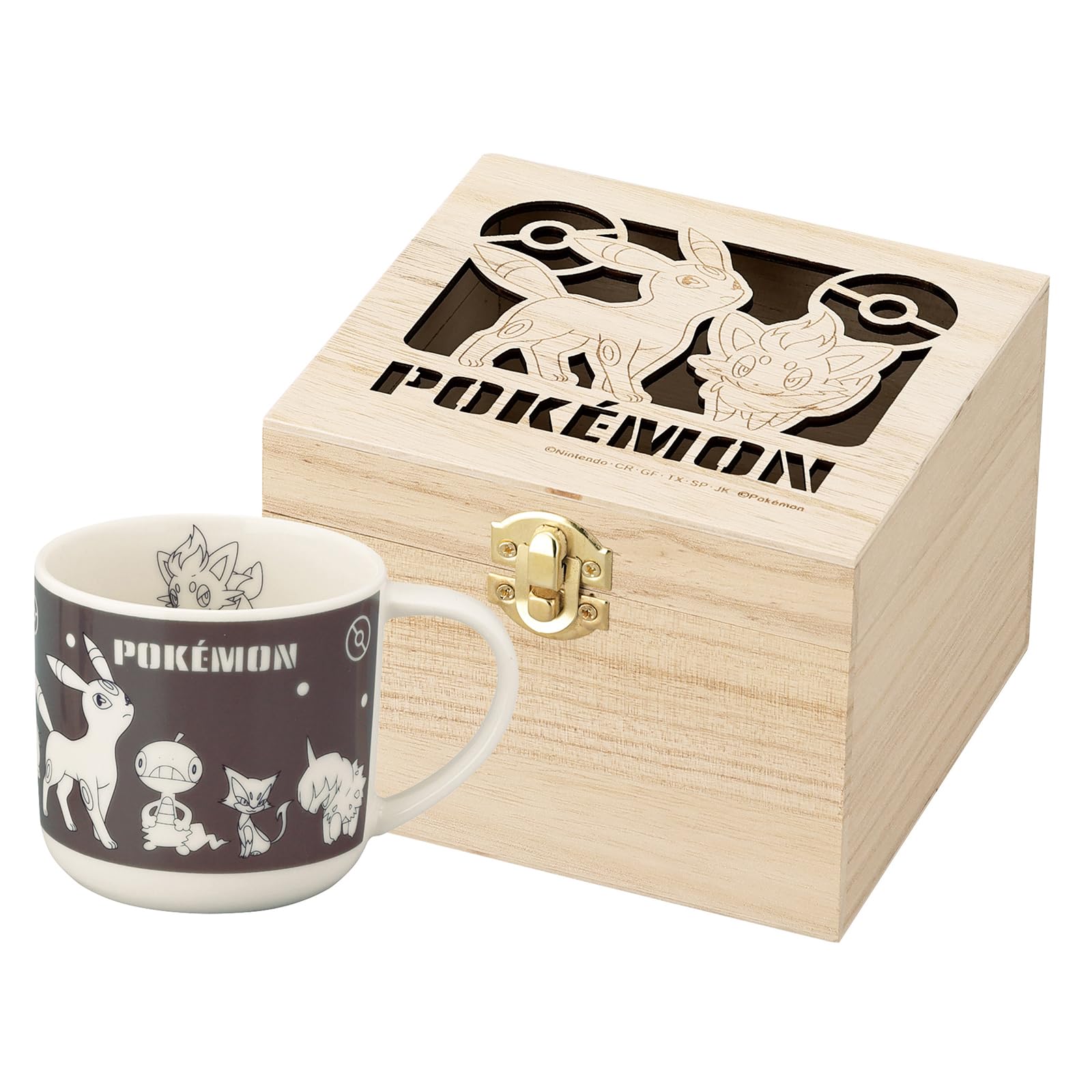 Yamaka Shoten Monster Holzgeschenk 9 x 8 350 Pokemon Verschiedene Typen Serie  Pocket Pokemon  Becher, Groß, Schachtel, Ca.. cm, ml, Dunkel, Waren, Waren, schwarz von Joom DACH