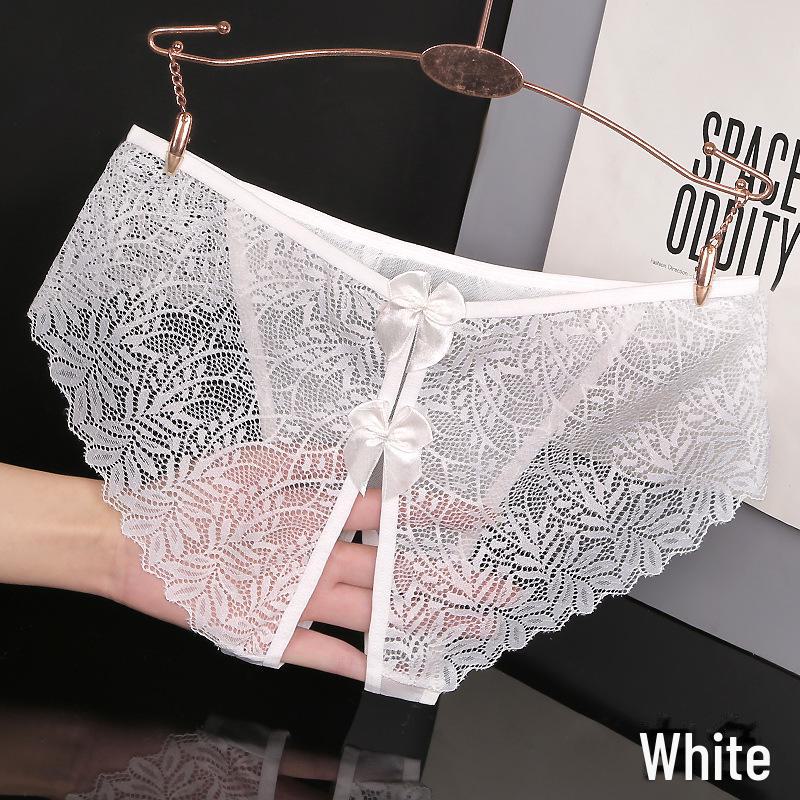 Yan Beiwei Damen-Slip, nahtlos, atmungsaktiv, mit Schleife, offener Schritt, süßer neuer Stil XL von Joom DACH