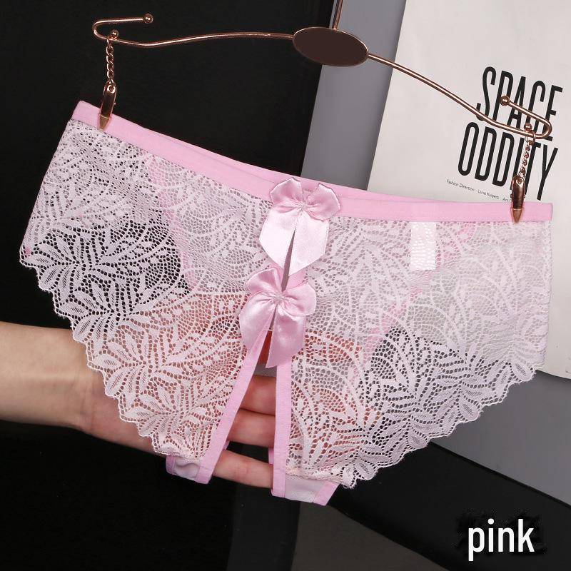 Yan Beiwei Damen-Slip, nahtlos, atmungsaktiv, mit Schleife, offener Schritt, süßer neuer Stil XL von Joom DACH