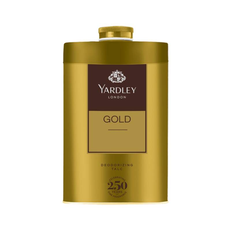 Yardley London Gold Deodorierendes Talkum für Männer 250g Packung mit 1 Frischer Holziger Maskuliner Duft Körperpuder von Joom DACH