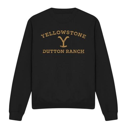 Yellowstone Unisex-Sweatshirt mit gewölbtem Logo für Erwachsene S schwarz von Joom DACH