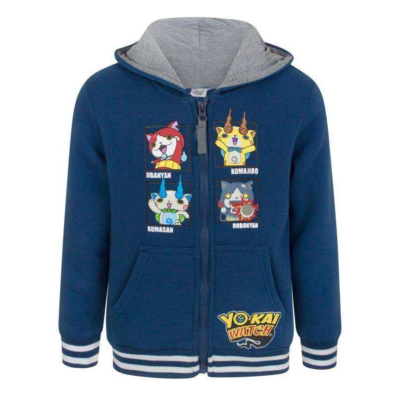 Yo-Kai Watch Boys Characters Kapuzenpullover mit durchgehendem Reißverschluss 4 Years navy blau von Joom DACH