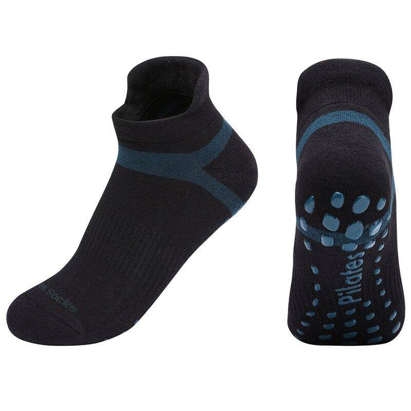 Yoga-Socken für Herren und Damen, professionelle rutschfeste Pilates-Socken aus Silikon, groß, für den Innen- und Außenbereich, Fitness-Socken aus Baumwolle, Tanzsport-Socken EUR 40-43 von Joom DACH