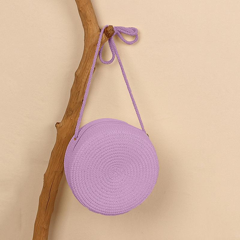 Yogodlns Mode Runde Stroh Taschen für Frauen Sommer Gewebte Strand Tasche Handgemachte Umhängetasche Umhängetasche Bohemia Messenger Bag Handtasche 16.5x8x16.5cm von Joom DACH
