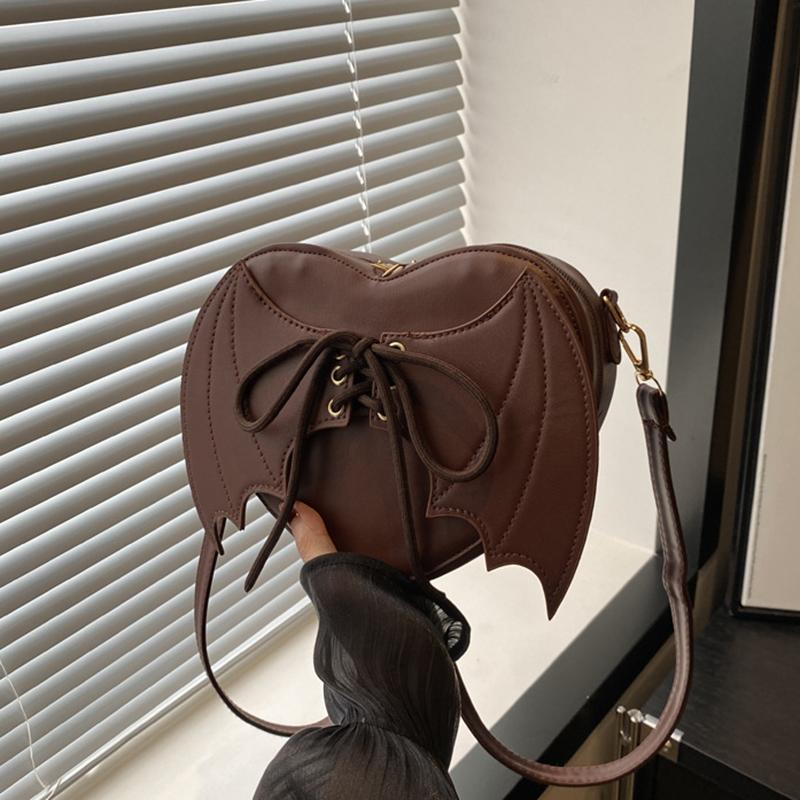 Yogodlns Neue Trendige und Personalisierte Flügel-Umhängetasche Vielseitiges Modedesign Damen Umhängetasche Box Handtasche und Geldbörse 20.5x7.5x17cm von Joom DACH