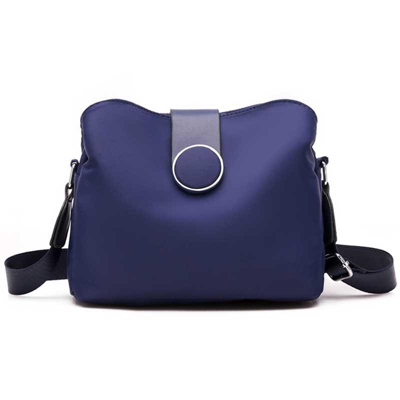 Yogodlns Vintage Nylon Wasserdichte Umhängetasche Frauen Wilde Umhängetasche Einfache Messenger Bag Tägliche Weibliche Handtasche Reise Dame Geldbörse Bolso 22x11x18cm blau von Joom DACH