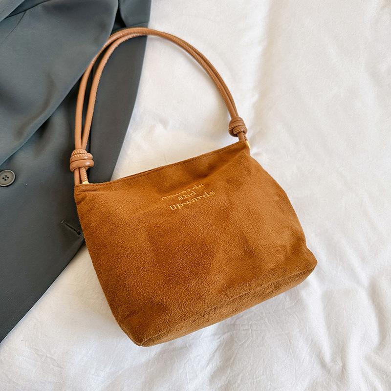Yogodlns Wildleder Handtasche Lässiges Seilverschluss-Design Mehrfarbige Schultertasche Verstellbare Träger Tote Arbeit Crossbody Eimerbeutel 23x9x20cm braun Yogodlns Wildleder Handtasche Lässiges Seilverschluss-Design Mehrfarbige Schultertasche Verstellbare Träger Tote Arbeit Crossbody Eimerbeutel 23x9x20cm braun von Joom DACH