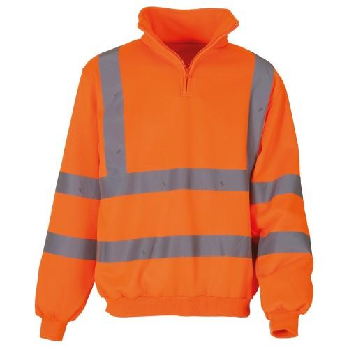 Yoko Herren Hi Vis 1/4 Zip Sweatshirt (2er Pack) S von Joom DACH