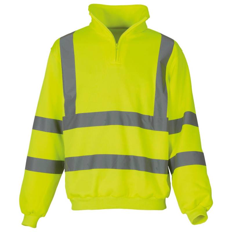 Yoko Herren Hi Vis 1/4 Zip Sweatshirt (2er Pack) L gelb von Joom DACH