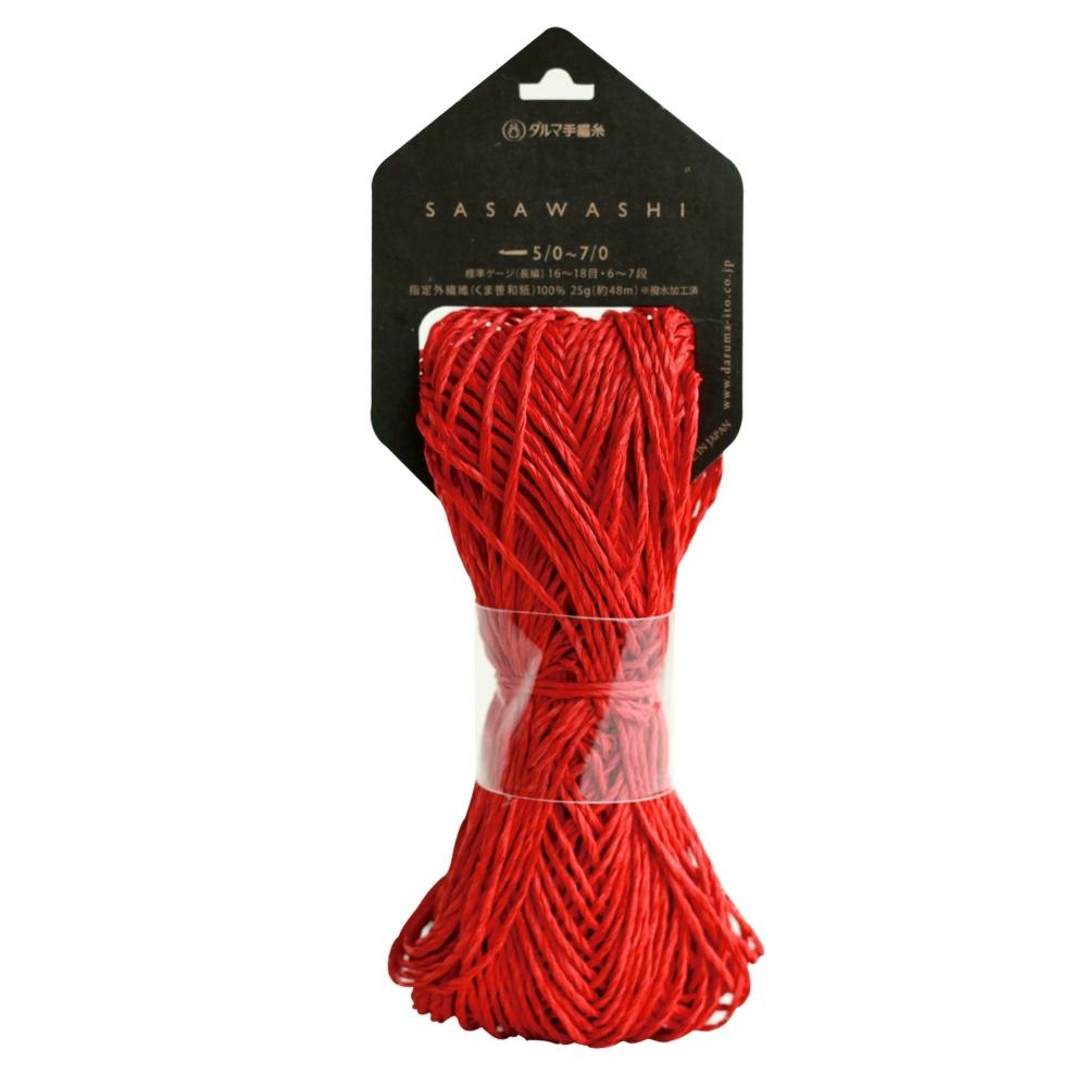 Yokota DARUMA SASAWASHI Wolle, dick, Col.10, Rot, ca. 25 g. 48m 5er-Ballset 01-4110 von Joom DACH