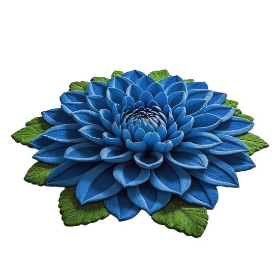 Yousheng 3D Blumen Bodenmatte Saugfähig Großer Blumenbereich Teppich Rutschfester Badteppich Schlafzimmerteppich für Wohnzimmer Küche 80*80cm von Joom DACH