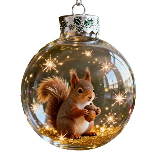 Yousheng 3D Tier Weihnachtsdekoration Klare Kunststoff Weihnachtsbaumkugel Hängende Ornamente mit Funkelnden Stern-Akzenten für Winterliche Feiertagsbaumdeko C von Joom DACH