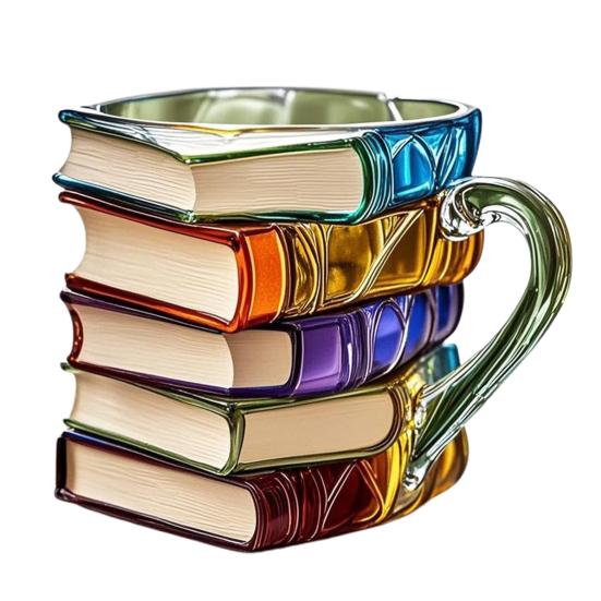 Yousheng Bemalte Tasse Acryl Trink Kaffeetasse 11oz Leseinspirierte Tasse Neuheit Buch Trinkgeschirr Literaturliebhaber Geschenke von Joom DACH