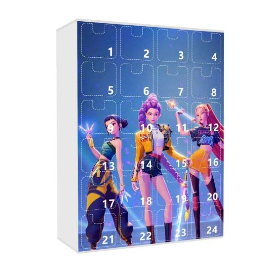 Yousheng Dämonenjäger Adventskalender 2025 24 Tage Weihnachts-Countdown-Kalender mit 24 Schlüsselanhänger-Geschenken für Kinder, Erwachsene, Teenager H von Joom DACH