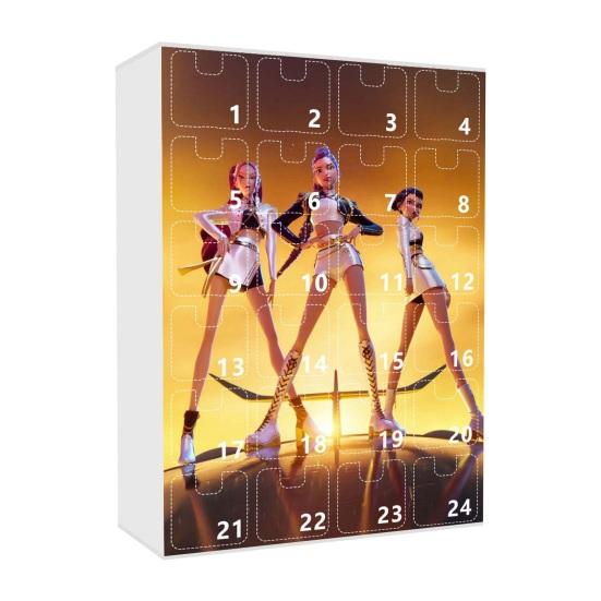 Yousheng Dämonenjäger Adventskalender 2025 24 Tage Weihnachts-Countdown-Kalender mit 24 Schlüsselanhänger-Geschenken für Kinder, Erwachsene, Teenager I von Joom DACH