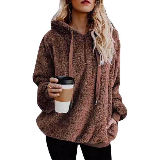 Yousheng Damen Fuzzy Sherpa Sweatshirt Flauschiger Pullover Hoodie Lässiger lockerer Fleecepullover für den Alltag Outdoor-Aktivitäten XXL Yousheng Damen Fuzzy Sherpa Sweatshirt Flauschiger Pullover Hoodie Lässiger lockerer Fleecepullover für den Alltag Outdoor-Aktivitäten XXL von Joom DACH