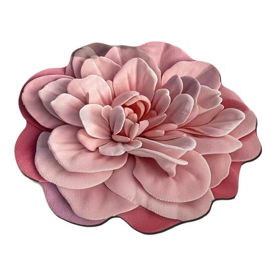 Yousheng Kieselgur Fußmatte 3D Realistisches Blumendesign Rutschfest Saugfähig Badematte Schnelltrocknend Weicher Teppich 60cm von Joom DACH