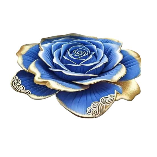 Yousheng Rutschfeste Fußmatte 3D Realistisches Blumenmuster Badematte Super Saugfähiger Teppich Schnelltrocknend Pflegeleicht Türvorleger 80 cm von Joom DACH