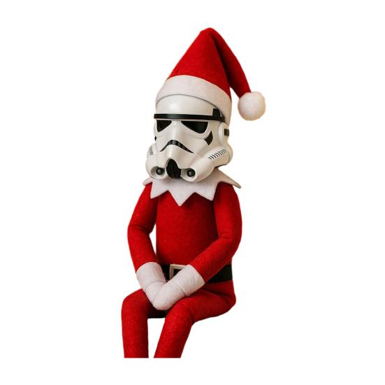 Yousheng Weihnachten Sitzender Sturmtruppler Puppe Ornament Sammlerstück Elf Snoop on A Stoop Figur Neuheit Stoffpuppe Statue Geschenk für Kinder Erwachsene rot von Joom DACH