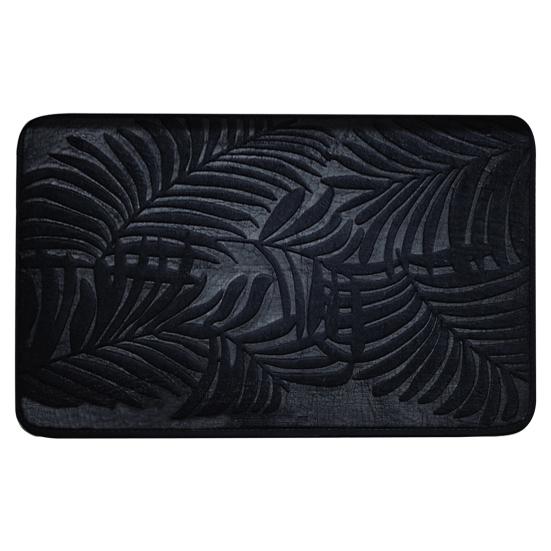 Yousheng wasserdichte Fußmatte für den Innen- und Außenbereich, Bodenmatte, superweich, verschleißfest, feuchtigkeitsabsorbierend, rutschfest, leicht zu reinigen, Terrassen-Eingangsmatte 40x60cm schwarz von Joom DACH