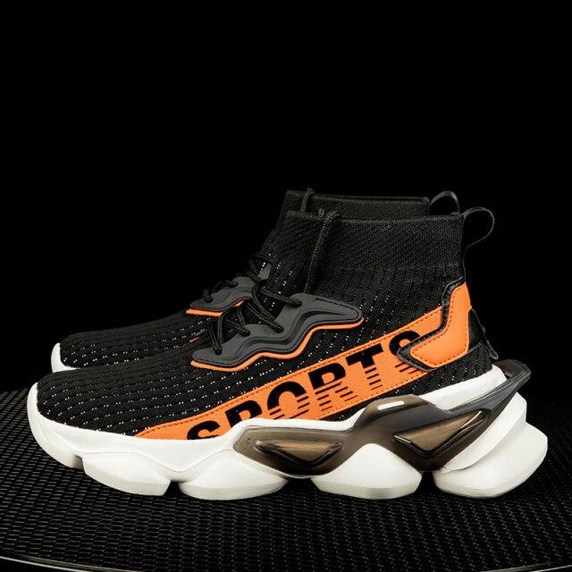 Yrzl Neue Sneaker Herren High Top Mesh Leichte Freizeitschuhe Atmungsaktive Socken Schuhe Outdoor Sportschuhe für Herren 39 von Joom DACH