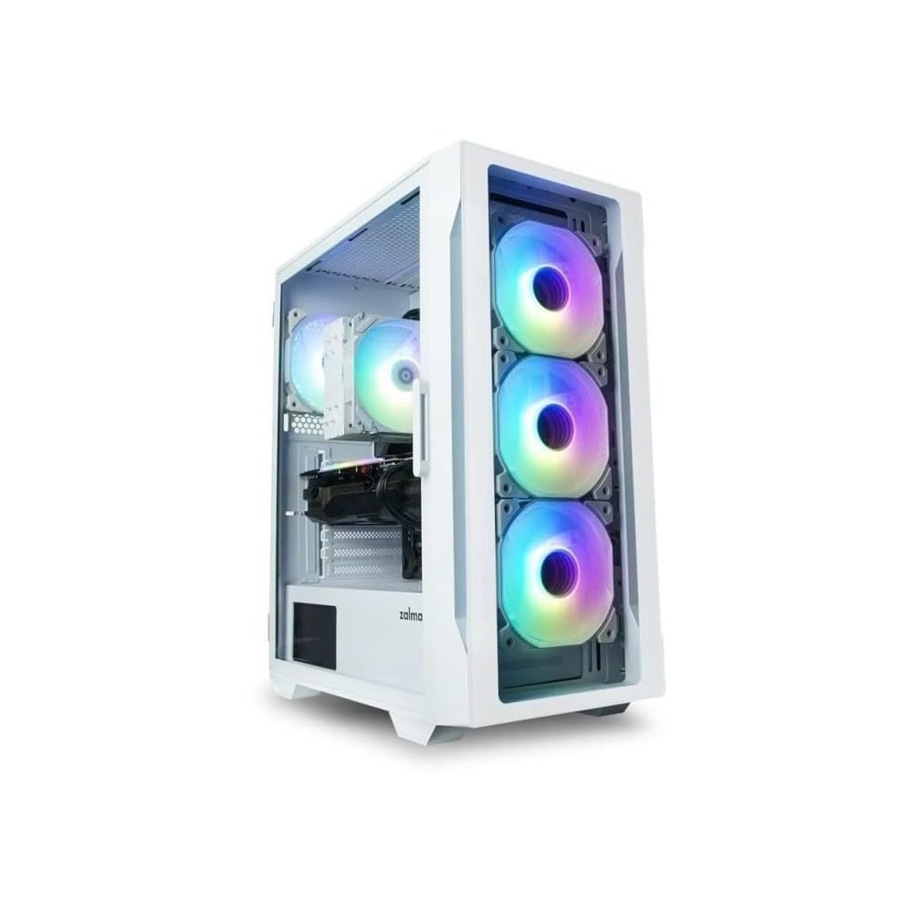 ZALMAN i3 NEO TG, weißes Middle-Tower-PC-Gehäuse, Frontplatte aus gehärtetem Glas, CS8682 weiß von Joom DACH