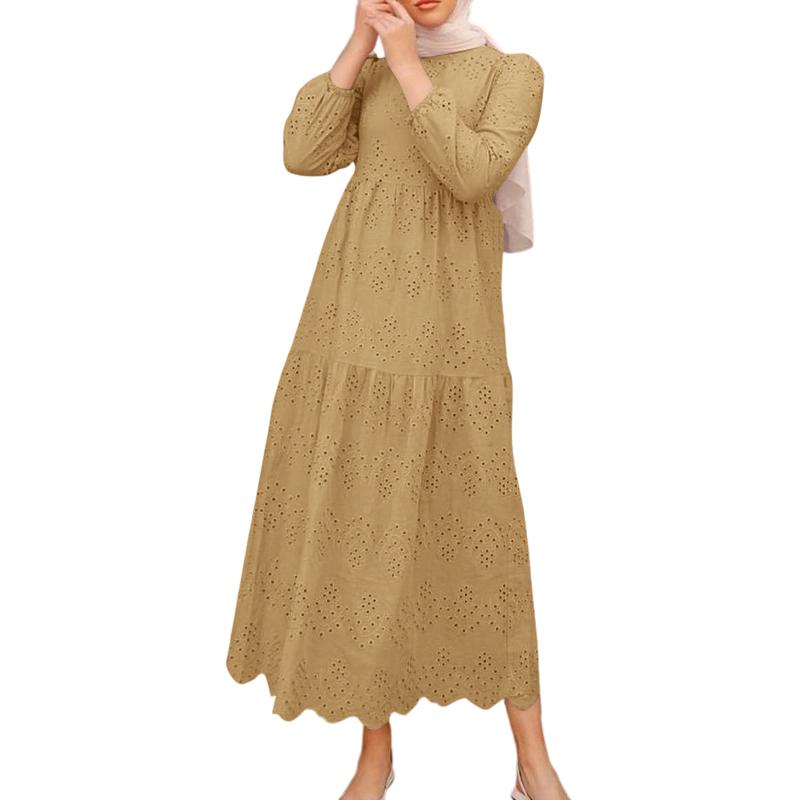 ZANZEA Damen Casual O-Ausschnitt Langarm Locker Gehäkeltes Patchwork Langes Kleid 4XL khaki ZANZEA Damen Casual O-Ausschnitt Langarm Locker Gehäkeltes Patchwork Langes Kleid 4XL khaki von Joom DACH