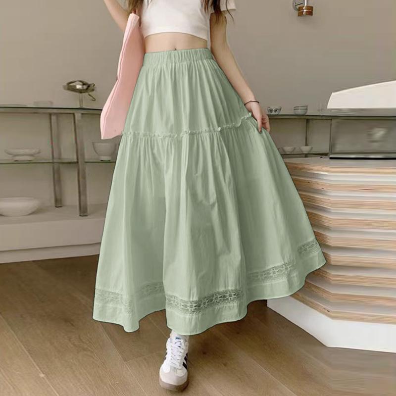 ZANZEA Damen Lässig Mid-Waist Layered Spitze A-Linien Röcke M von Joom DACH