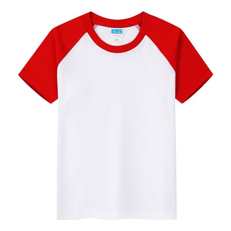 ZIRUNKING Kinder Bunte T-Shirts Kinder Jungen Mädchen Summmer Casual T-shirt Kurzarm Solide Basic T-shirts KIDCOLOR 140 von Joom DACH