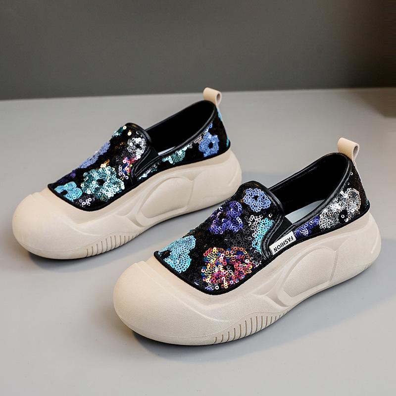 ZY-Xfl50 Neue weiße Schuhe Damen Frühling/Sommer Dicke Sohle Atmungsaktive Schuhe Tragbar und Trendy Koreanische Mode Pumps Damen 40 von Joom DACH