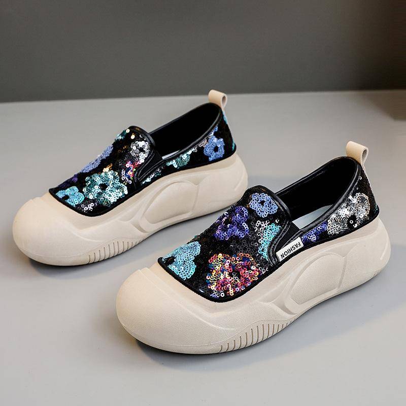 ZY-Xfl50 Neue weiße Schuhe Damen Frühling/Sommer Dicke Sohle Atmungsaktive Schuhe Tragbar und Trendy Koreanische Mode Pumps Damen 40 von Joom DACH