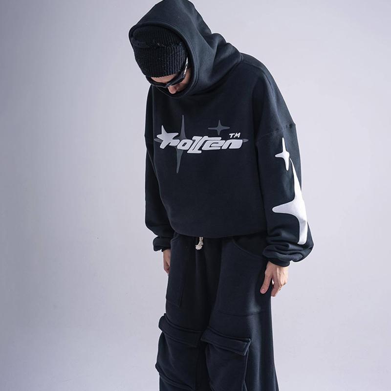 ZYLLO Hip Hop Street Paar Sweatshirt Print Kapuzenpullover Locker Lässig Hoodie Tide Männer Frauen Kleidung M blau von Joom DACH