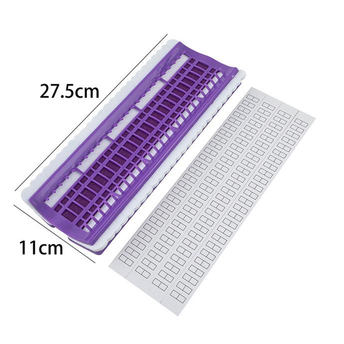 Zahnseide-Organizer, Kreuzstich-Set, Stickgarn-Werkzeug, Faden-Organizer für Kreuzstichgarn, Stickgarn 50-hole violett von Joom DACH