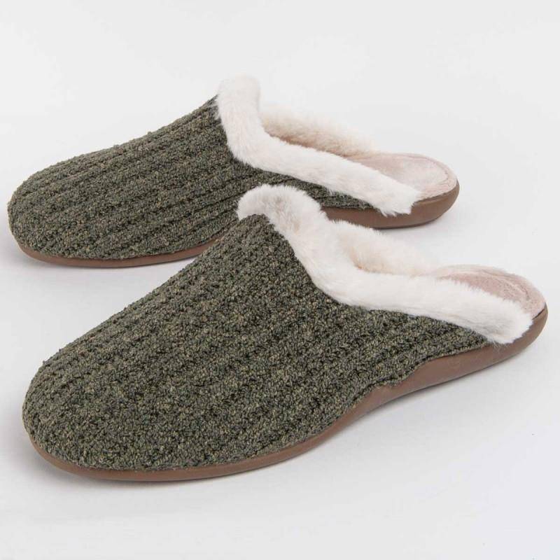 Hausschuh für Damen Northome Louslip2 101234 41 grün von Joom DACH